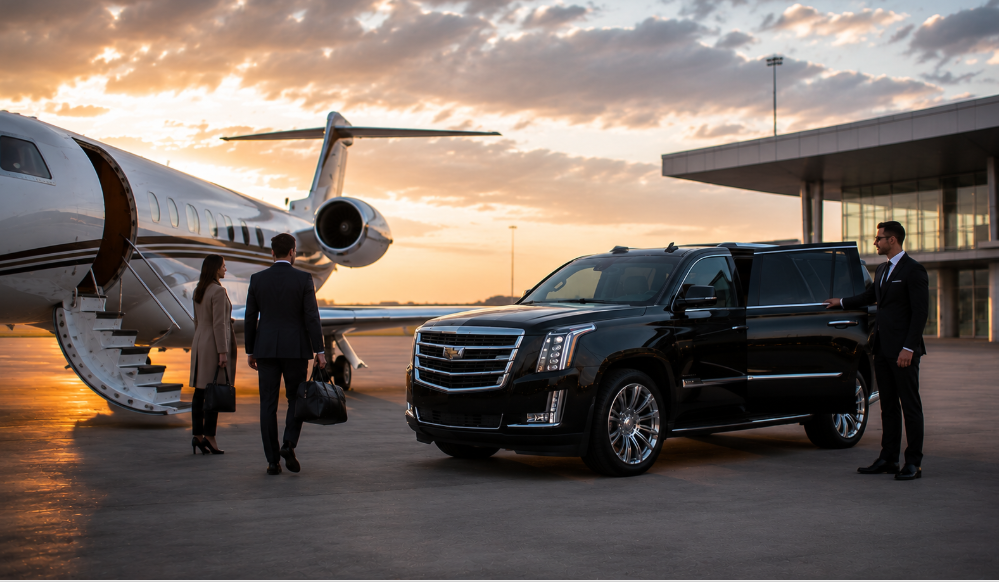 Private black car service Gary airport