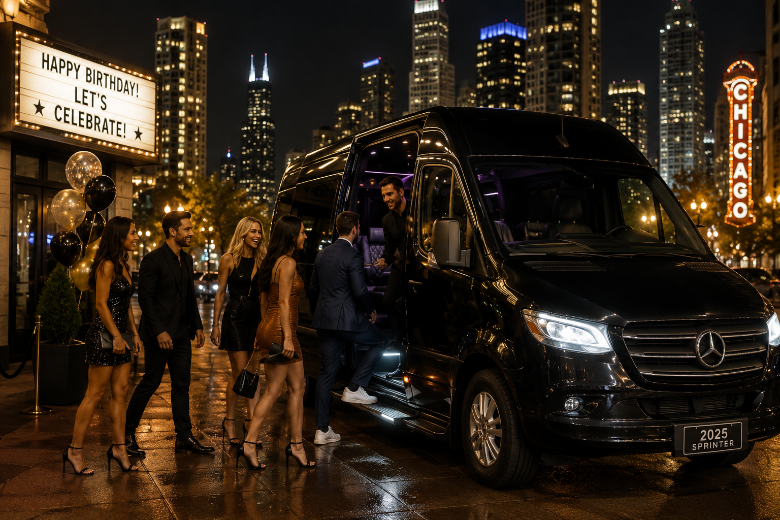 chicago special events limo service group parties